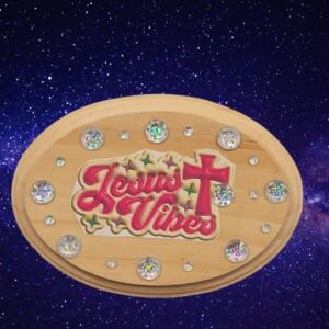 Jesus Vibes wood plaque