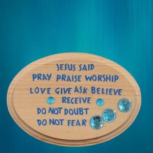 Jesus said wood plaque