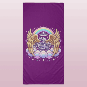 BEACH TOWEL/PURPLE/WHITE/BLACK/YELLOW MUSTARD/CREME
