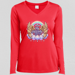 Sport-Tek Womens Long Sleeve V-Neck Tee